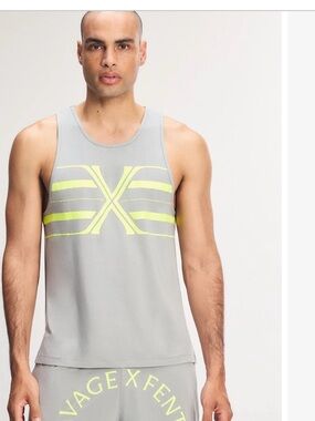 Savage X Fenty Men’s Savage X Sleep Tank Deep Grey Large